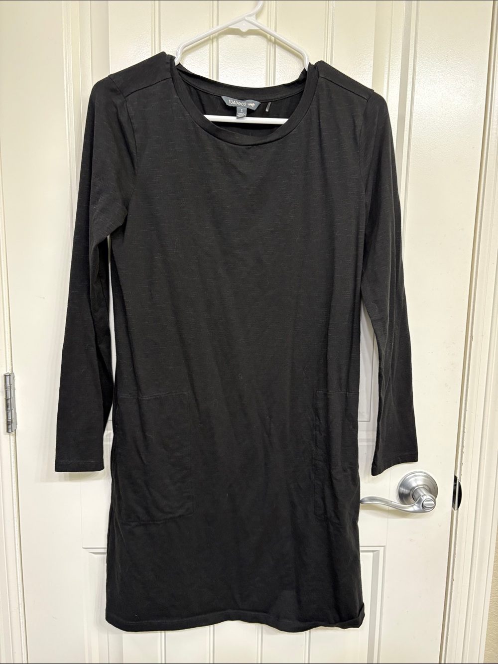 Toad&Co‎ Black Long Sleeve Crewneck Shift Dress